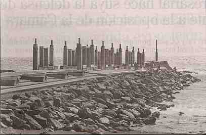 Imagen de archivo del dique existente en la playa Ingeniense de El Burrero. Fotografa: Quique Curbelo